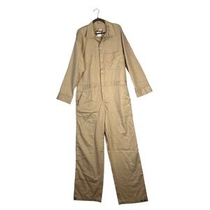 MCR Safety FR Gear Coveralls Mens 42 Flame‎ Resistant Tan Khaki NEW